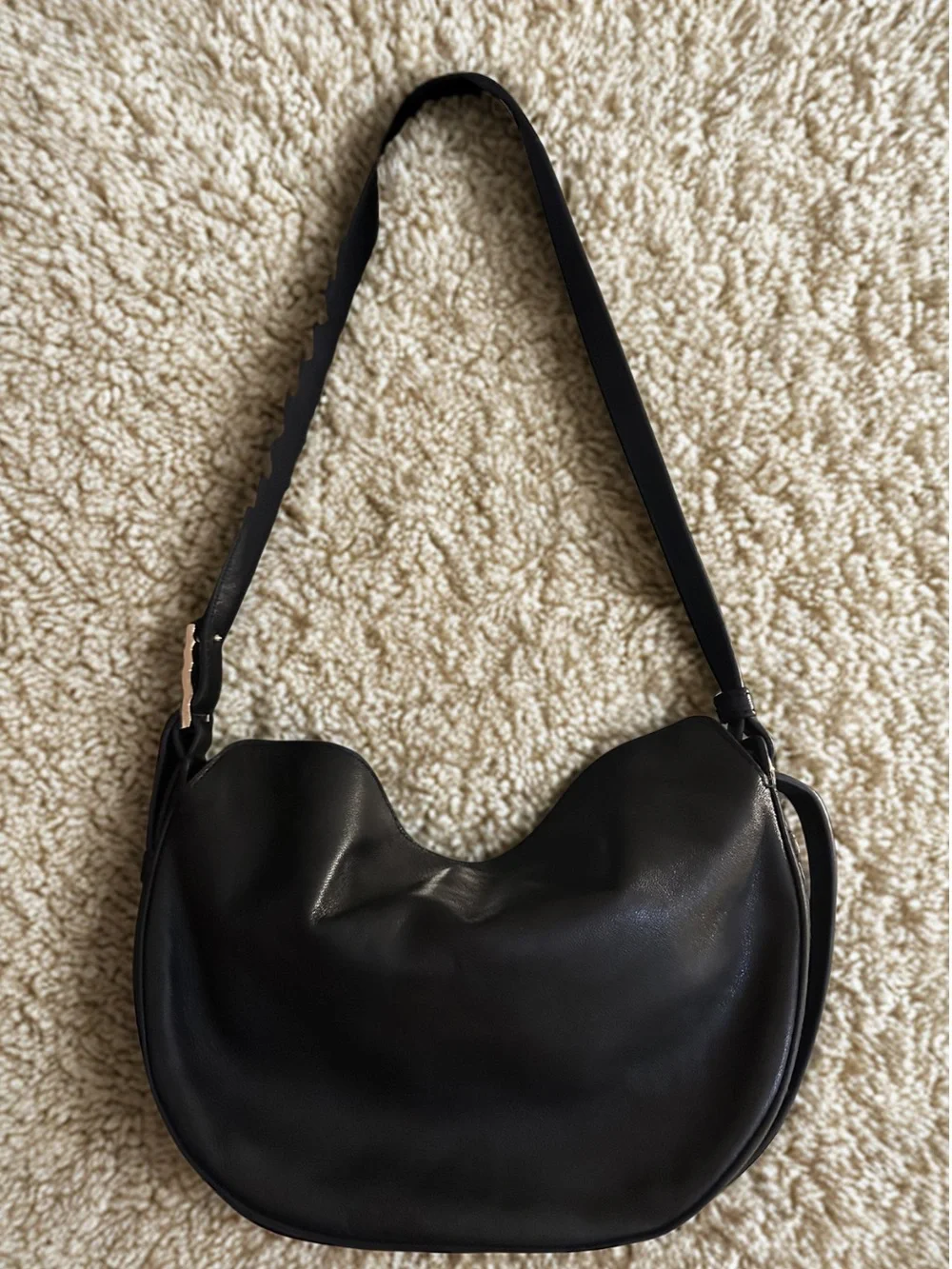 & Other Stories Leather Black Handbag
